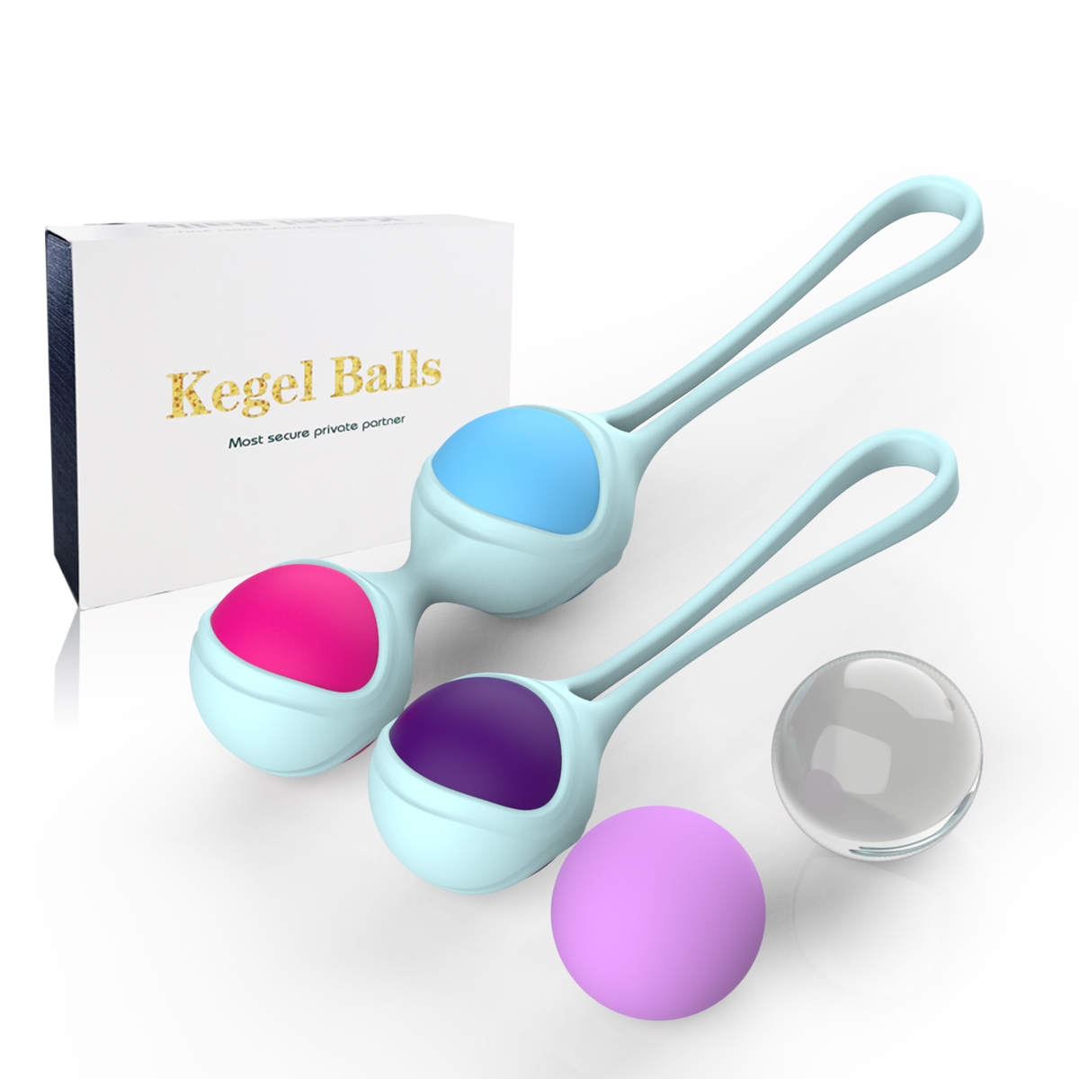 Aiersha Lori-Blue Kegel Ball Set