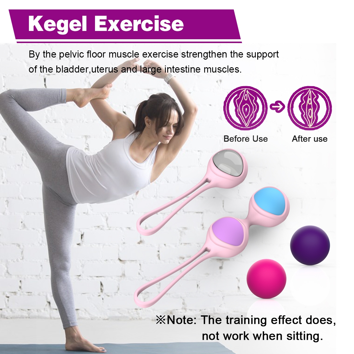 Aiersha Lori-Pink Kegel Ball
