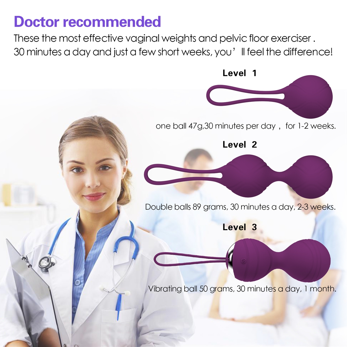 Aiersha Love Balls - The Ultimate 2-in-1 Kegel Training Set
