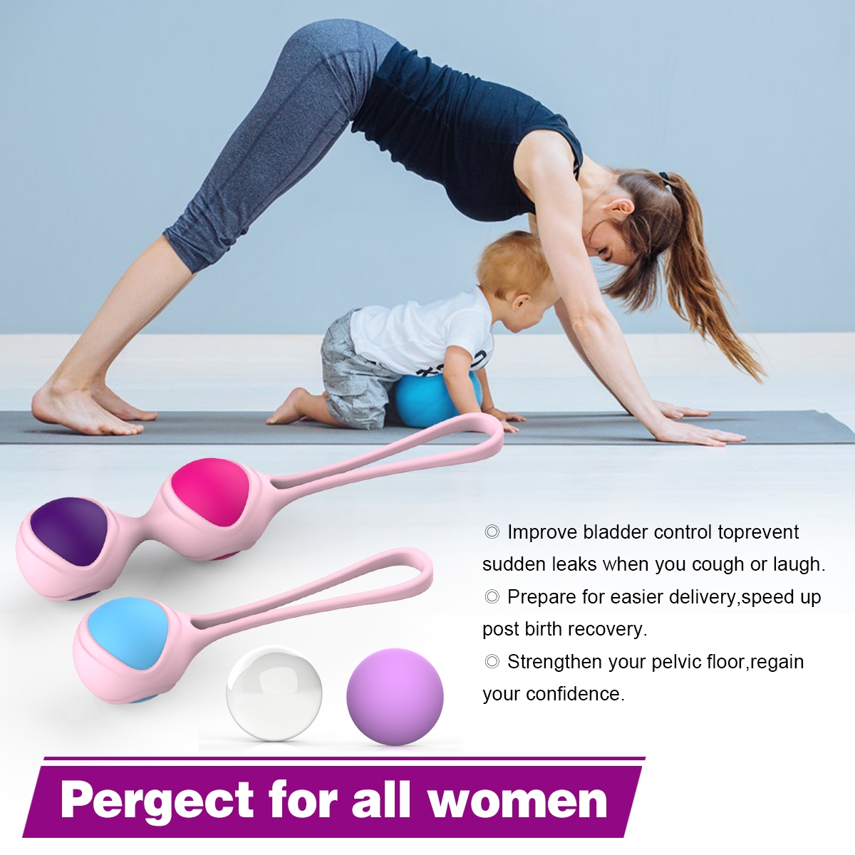 Aiersha Lori-Pink Kegel Ball
