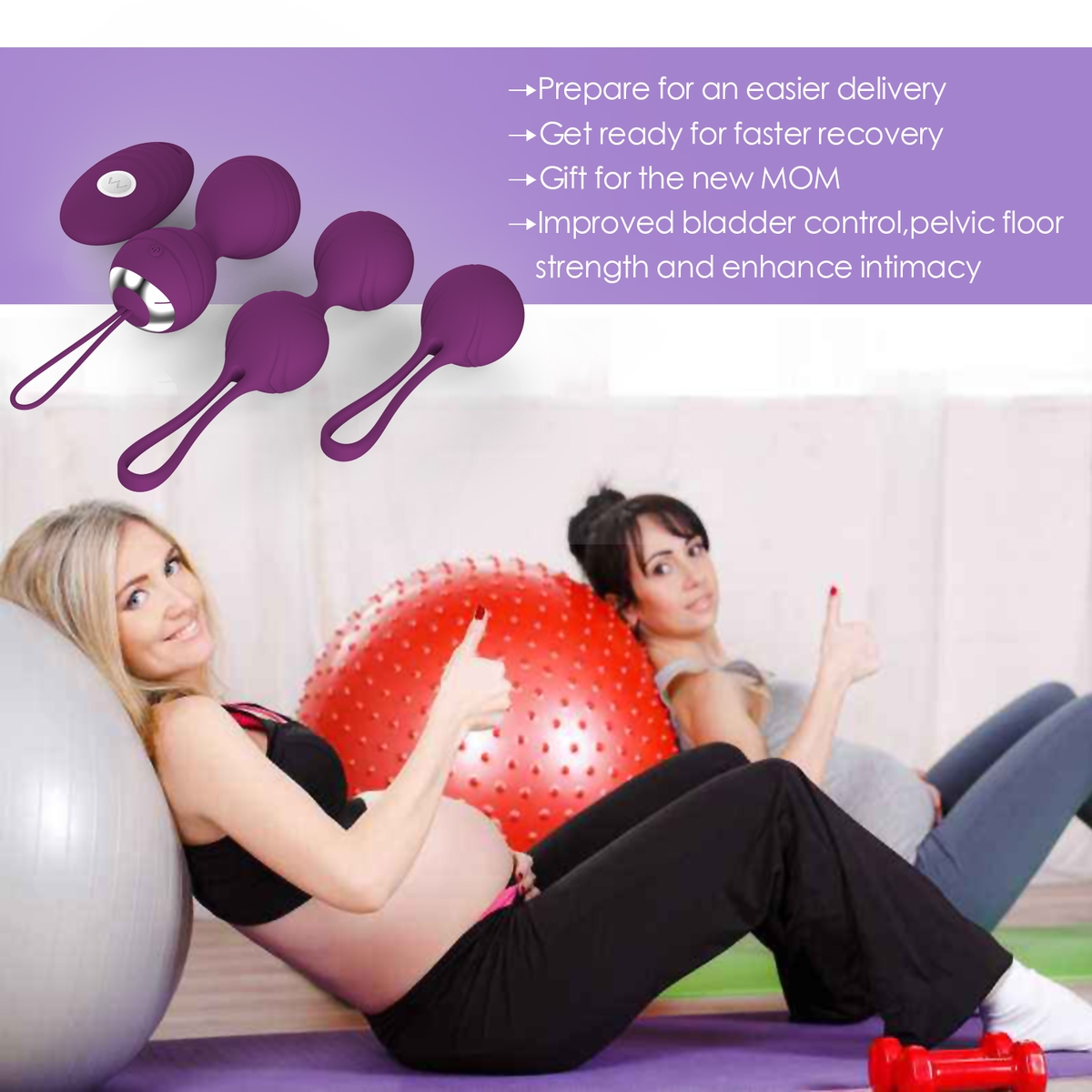 Aiersha Love Balls - The Ultimate 2-in-1 Kegel Training Set