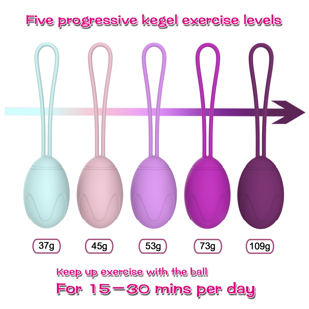 Aiersha Kegel Set - Ergonomic Design for Women's Health Care