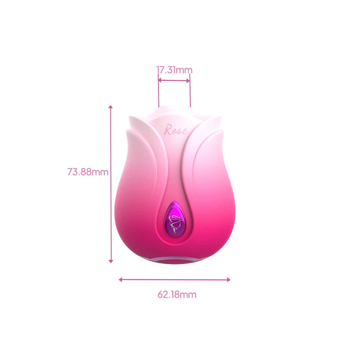 Aiersha Bloom Pulse Massager - Linear Motor Rose Red Suction Stimulator