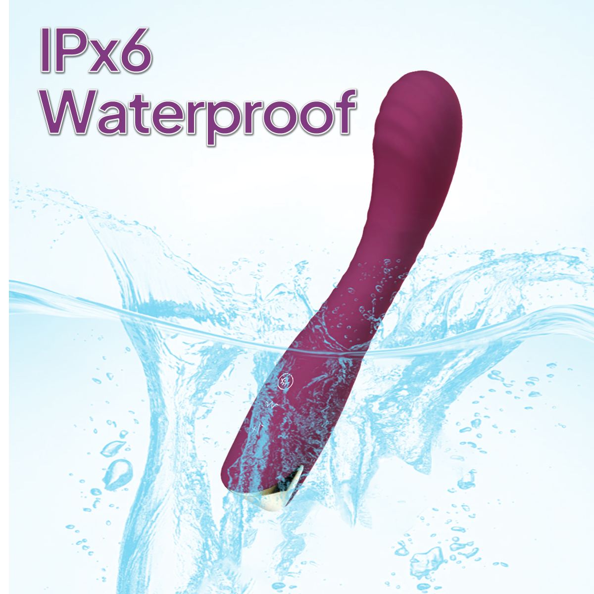 Aiersha MUSE ONE Burgundy: Super-Strong Wand Vibrator & Precision G-Spot Massager
