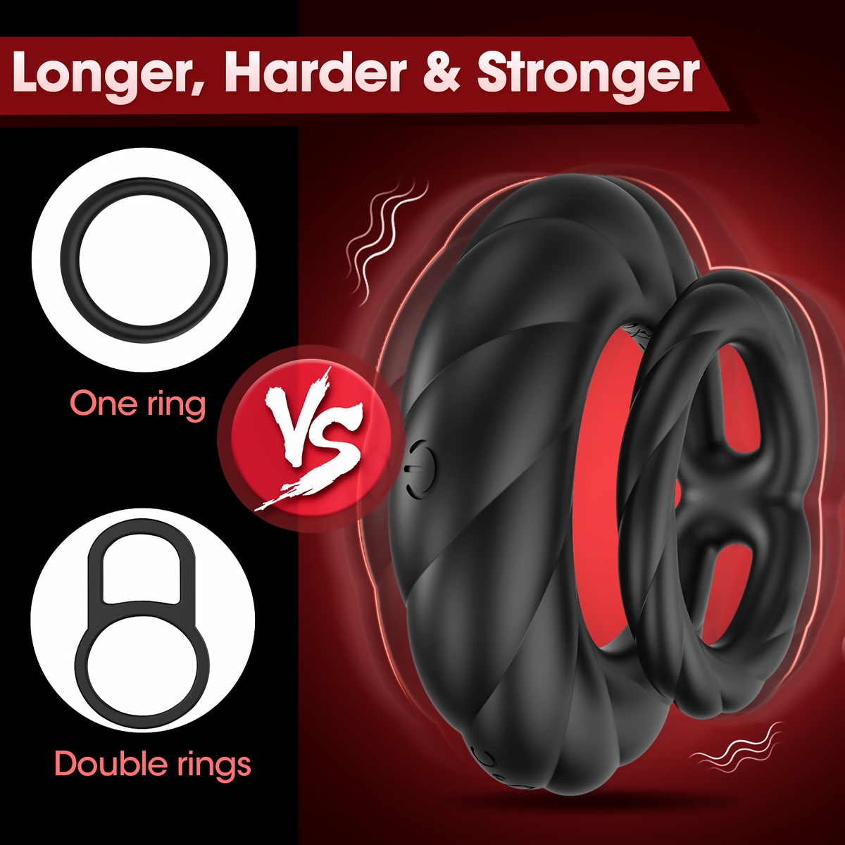 Aiersha Cyber Nexus Ring: Male Multifunction Sperm Locking Ring