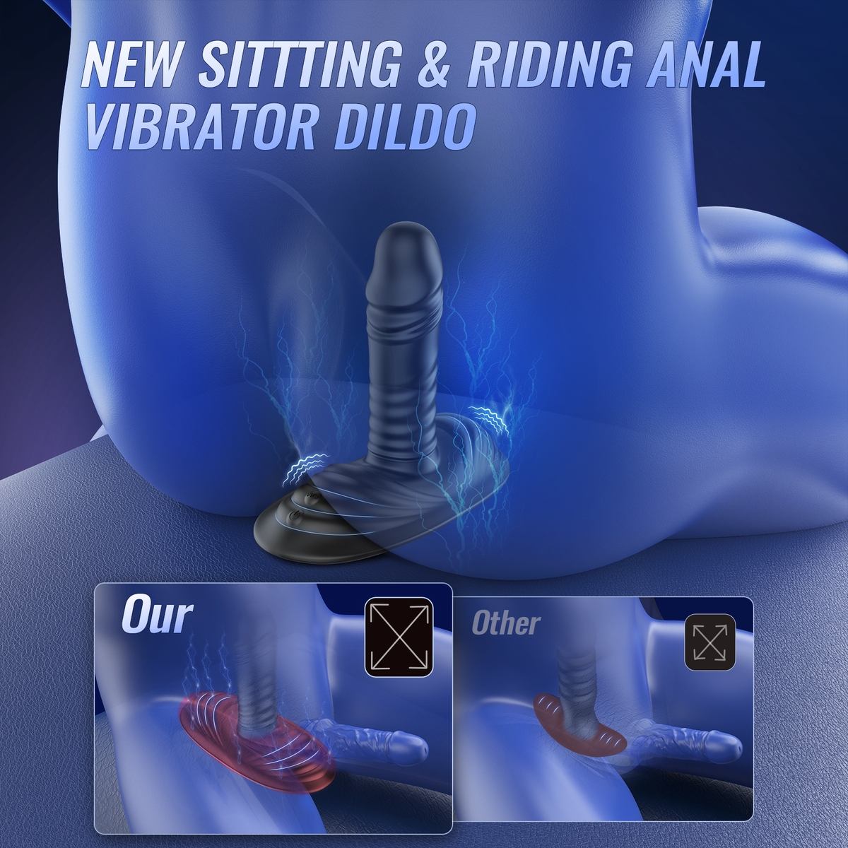 Aiersha Glide Vibe Black: Multi-Functional Prostate Massager
