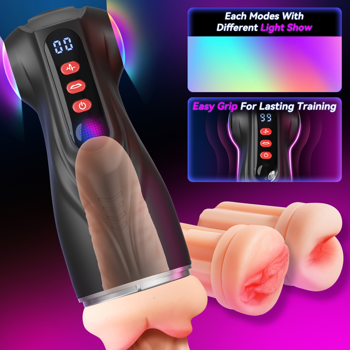 Aiersha BLISS Masturbator: Double Engine Intelligent Enjoyment Cup