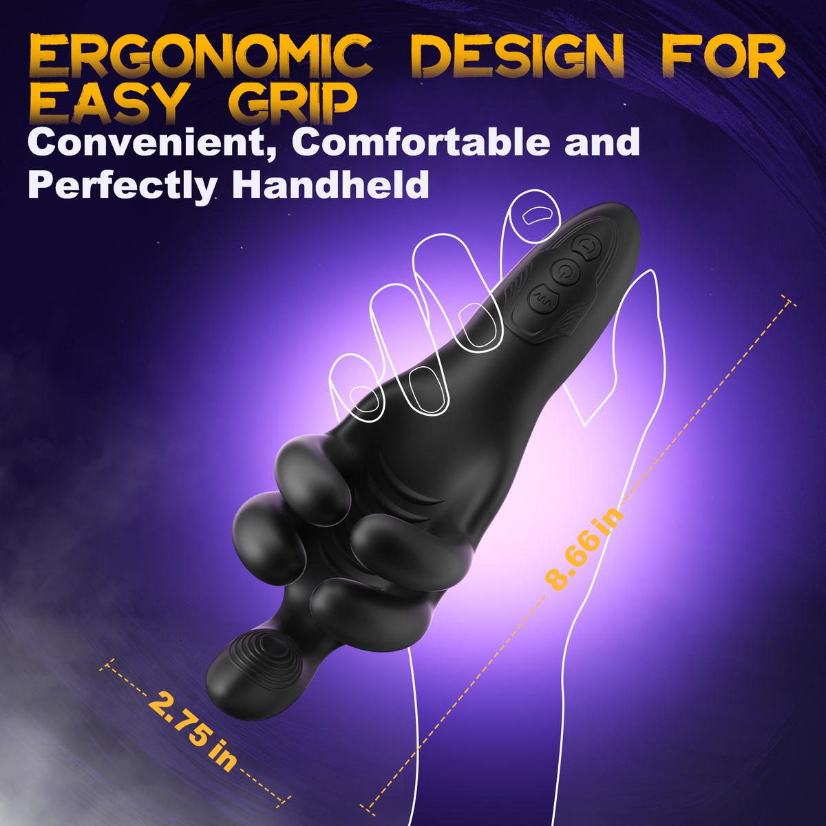 Aiersha Onyx Nexus Male Masturbator: Dual Frequency Intimate Ring