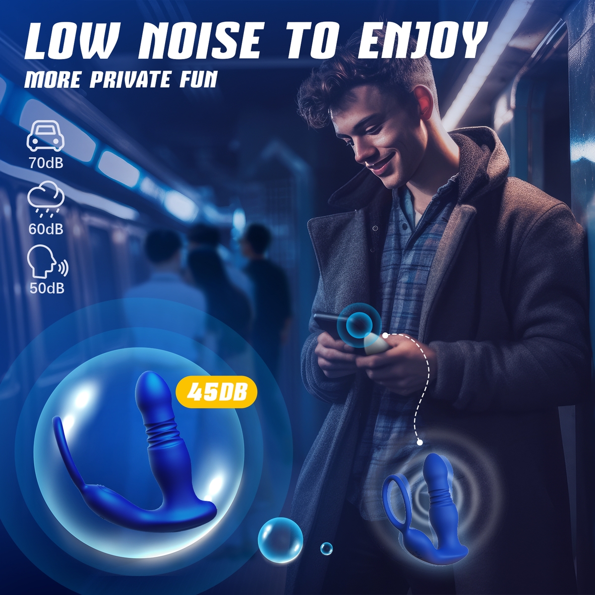 Aiersha Pulse Orbit Blau: Multifunktionales Prostatamassagegerät