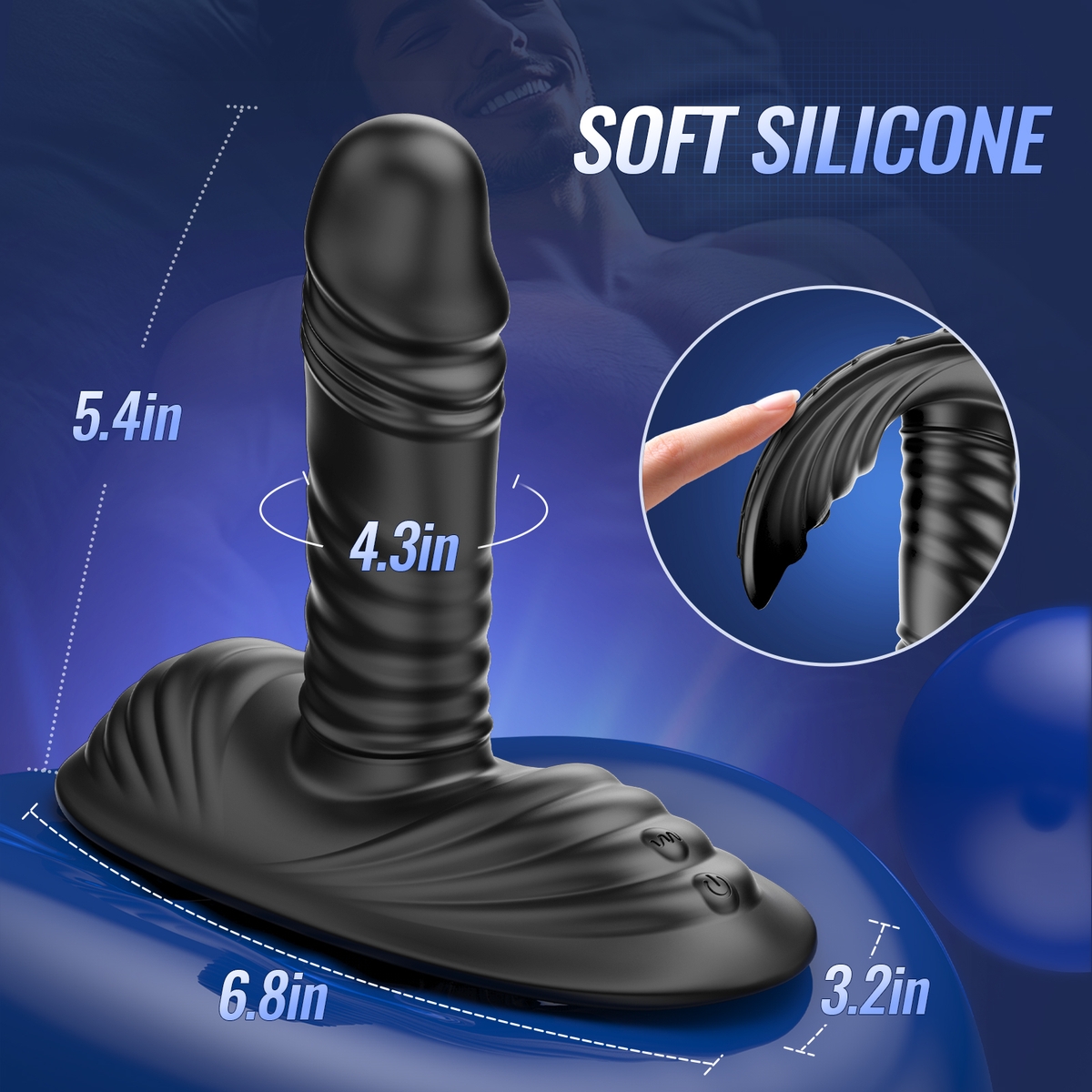 Aiersha Glide Vibe Black: Multi-Functional Prostate Massager