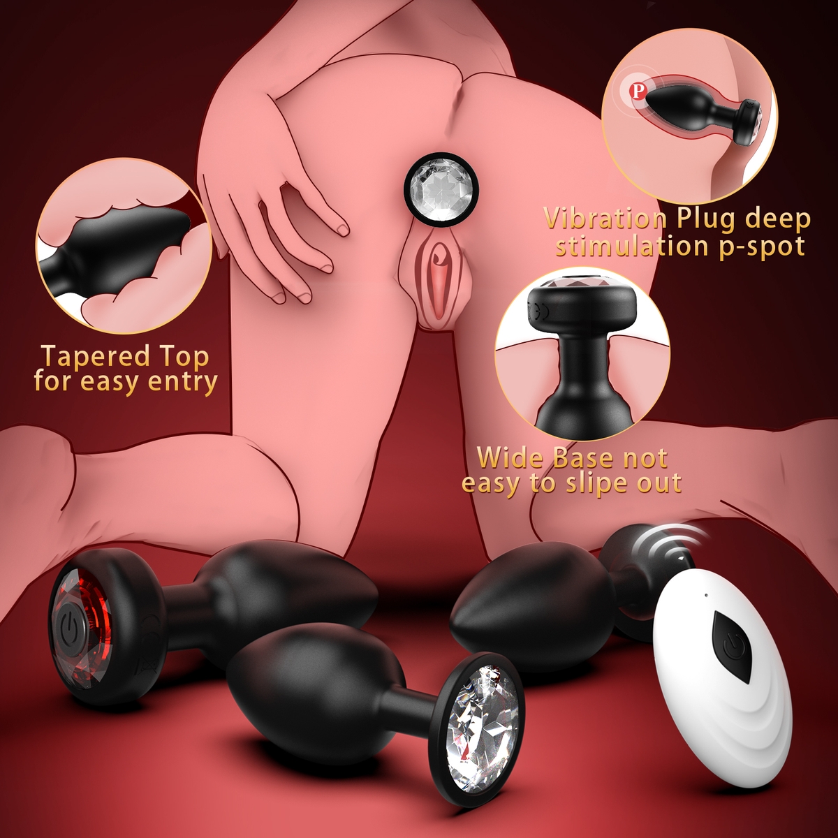 1/1 Aiersha Onyx Pulse Black: Electric Metal Anal Toy