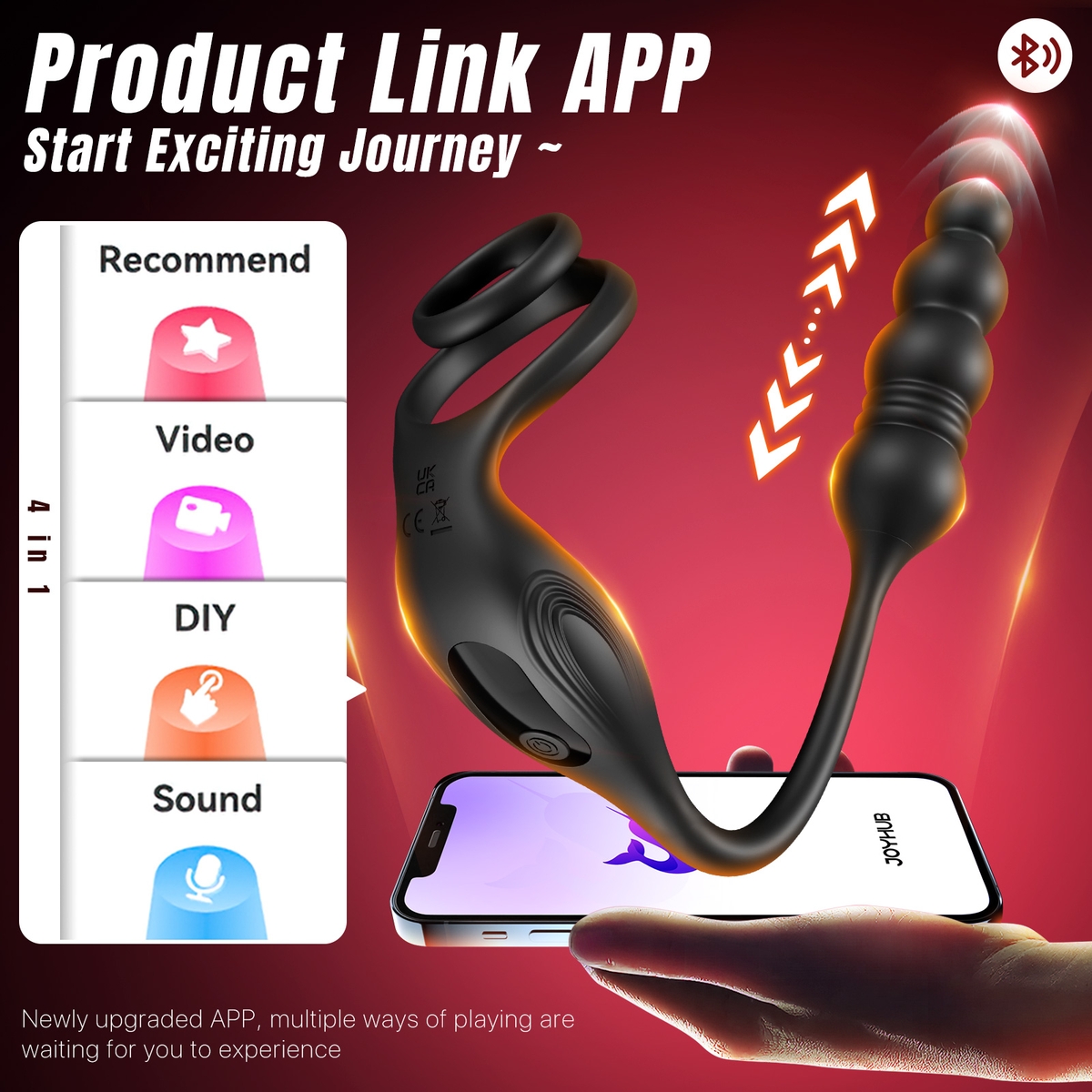 Aiersha Nexus Black: Multi-Functional Prostate Massager